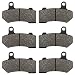 ZICOO Front and Rear Brake Pads for Harley Road Glide 20082021 FLHX Street Glide 20082022 Road King 20082022 FLHTCU Ultra Classic Electra Glide 20082020 - Image 2