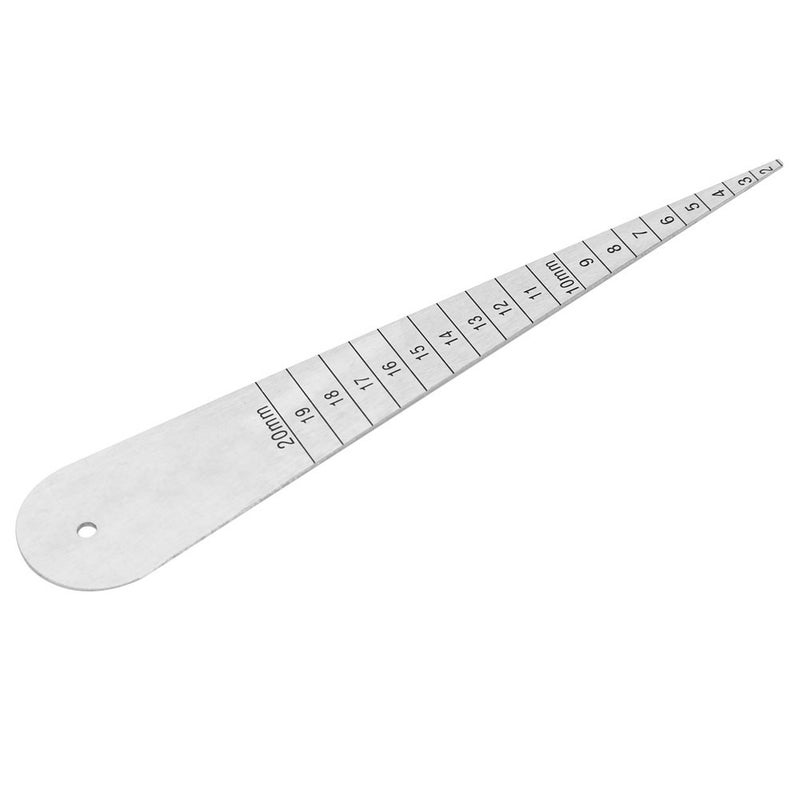 Stainless Steel Gap Gauge Feeler Ruler 1/16-3-4 Flange Ruler Inner Diameter Gauge 2-20mm - Image 3