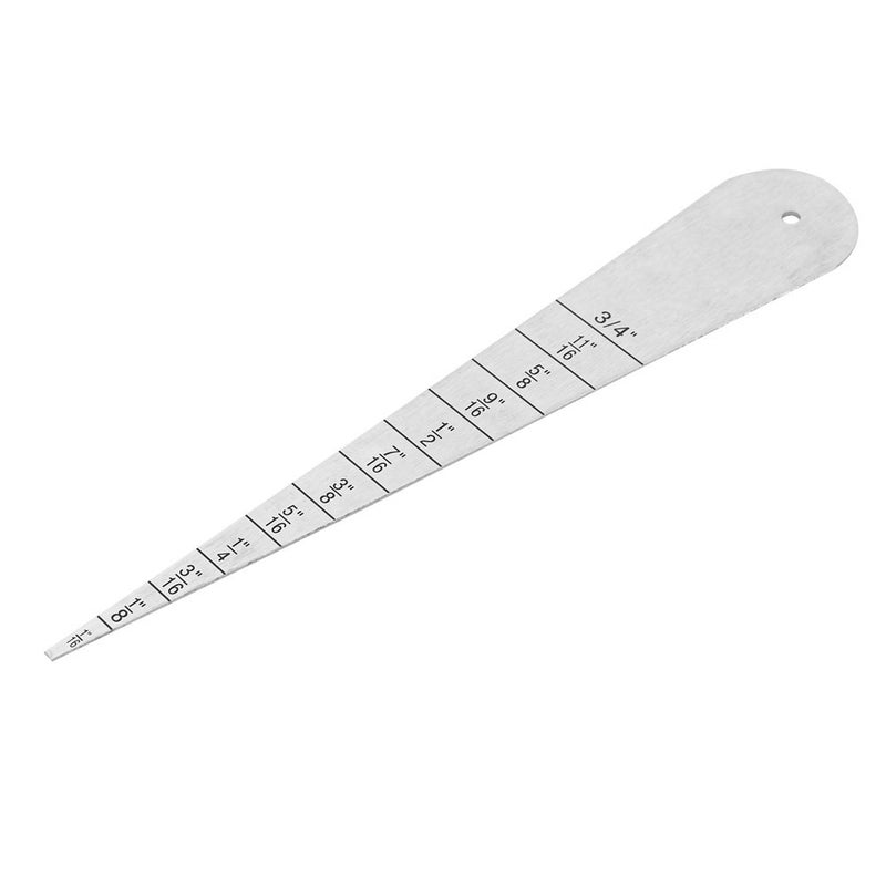 Stainless Steel Gap Gauge Feeler Ruler 1/16-3-4 Flange Ruler Inner Diameter Gauge 2-20mm - Image 2