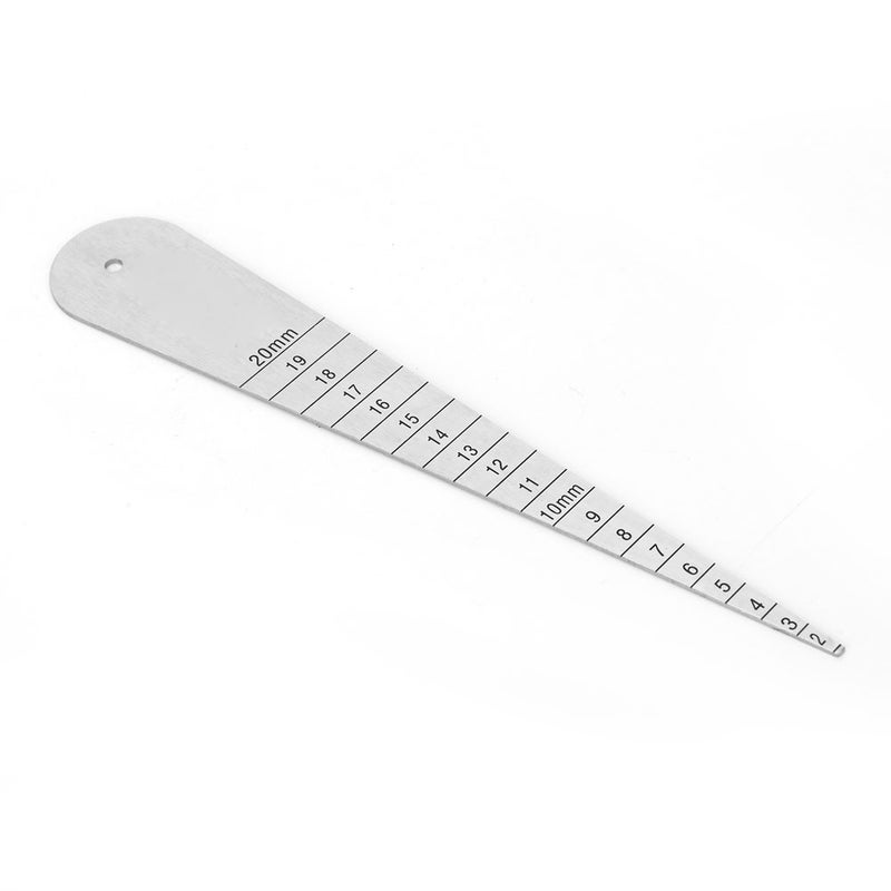 Stainless Steel Gap Gauge Feeler Ruler 1/16-3-4 Flange Ruler Inner Diameter Gauge 2-20mm - Image 5