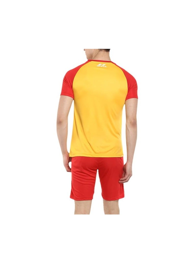 Nivia Destroyer Football Jersey Set | 7175L4 | Material :  Polyester | Pull On | Round Neck |Size : Large |Lightweight |Comfortable | Stylish | Padded | Fitness  - Image 2