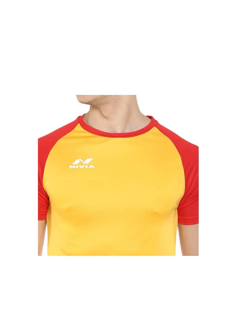 Nivia Destroyer Football Jersey Set | 7175L4 | Material :  Polyester | Pull On | Round Neck |Size : Large |Lightweight |Comfortable | Stylish | Padded | Fitness  - Image 4