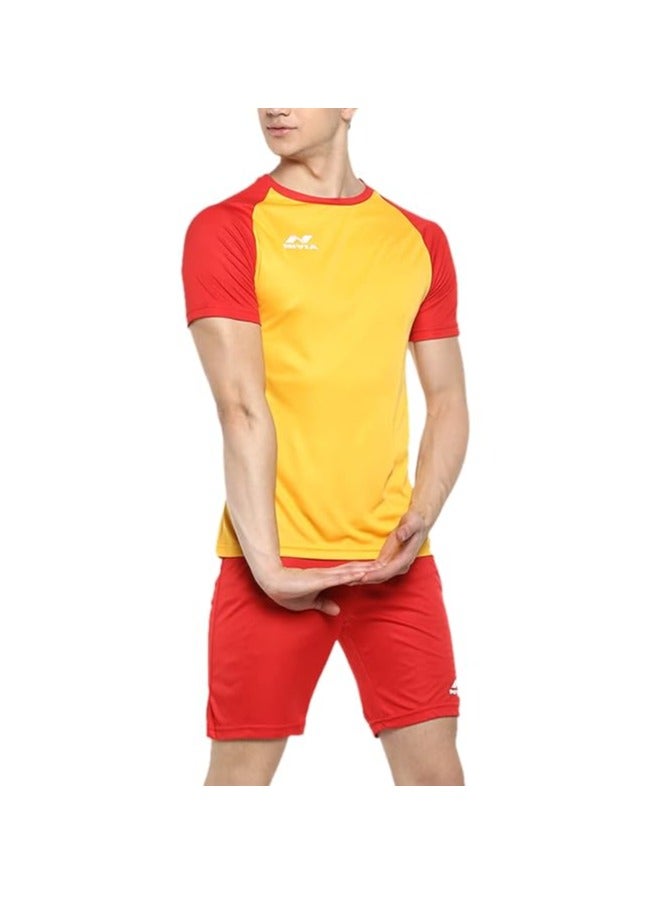 Nivia Destroyer Football Jersey Set | 7175L4 | Material :  Polyester | Pull On | Round Neck |Size : Large |Lightweight |Comfortable | Stylish | Padded | Fitness  - Image 3