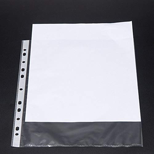 TULMAN A4 Size Transparent Document Sleeves, 50 Pcs, Heavy Duty Clear Sheet Protectors, 150 Microns, Plastic Leaf, Waterproof, 11-Hole Punched for Ring Binders & Files, Office & School Use - Image 5