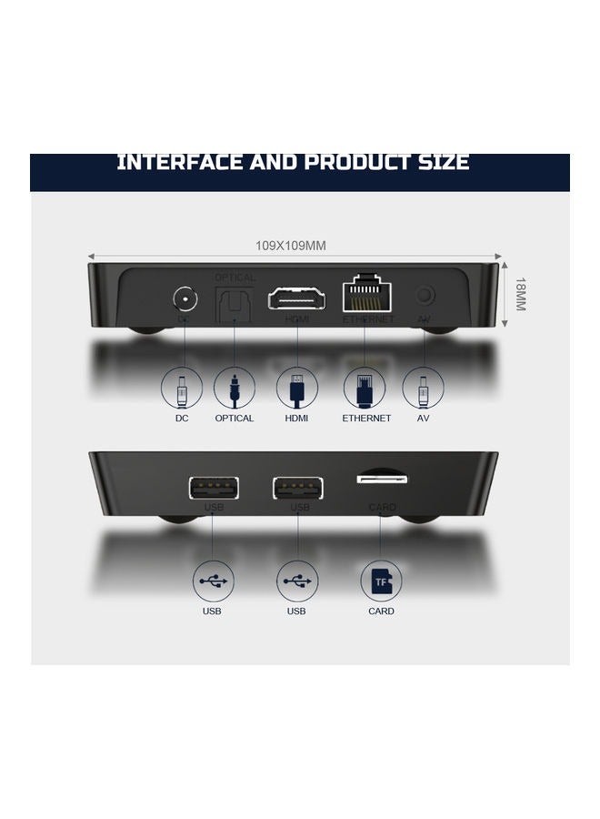 X96Qpro Android 4K UHD TV Set Top Box With 4GB RAM And 32GB ROM X96Q Pro Black  - Image 5