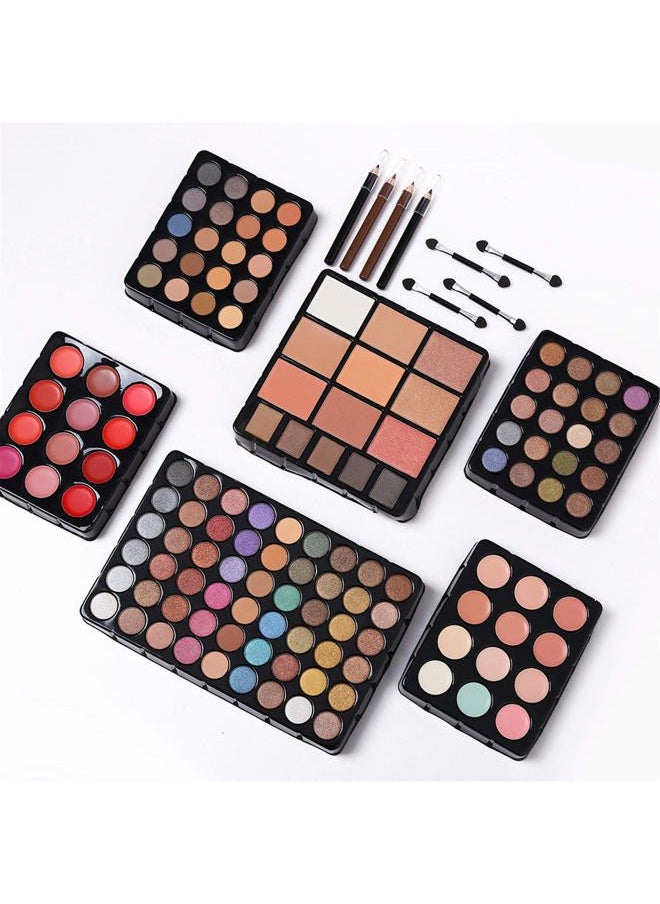 CHARMCODE 132 Color All In One Makeup Gift Set Kit- Includes 94 Eyeshadow, 12 Lip Gloss, 12 Concealer, 5 Eyebrow powder, 3 Face Powder, 3 Blush, 3 Contour Shade, 2 Lip Liners, 2 Eye Liners, 4 Eyeshadow Brush  - Image 2