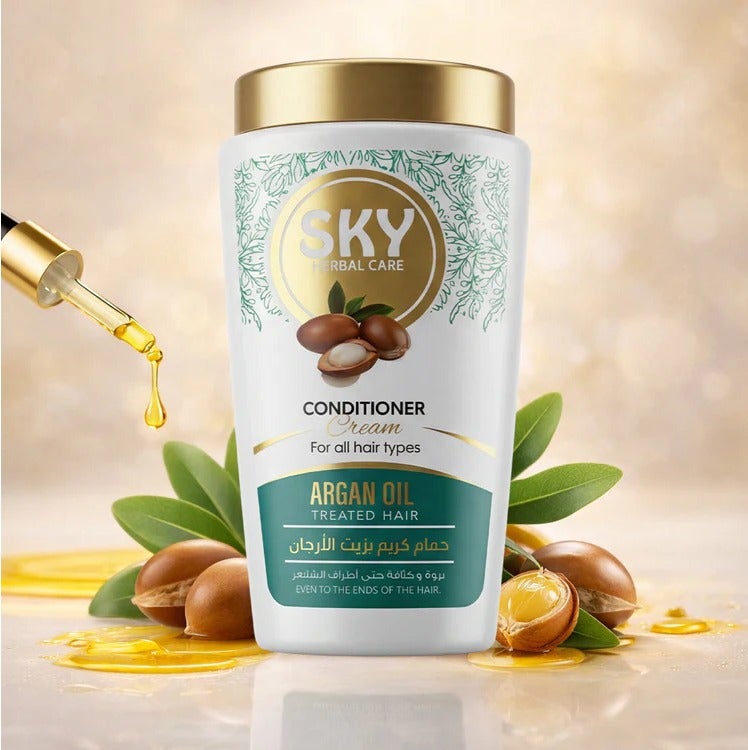 Sky Herbal Care 1000 ml cream bath with argan oil - Image 2