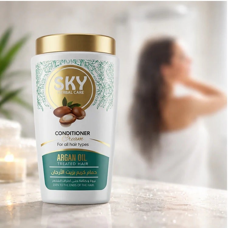 Sky Herbal Care 1000 ml cream bath with argan oil - Image 3