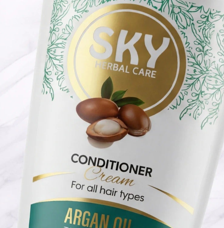 Sky Herbal Care 1000 ml cream bath with argan oil - Image 4