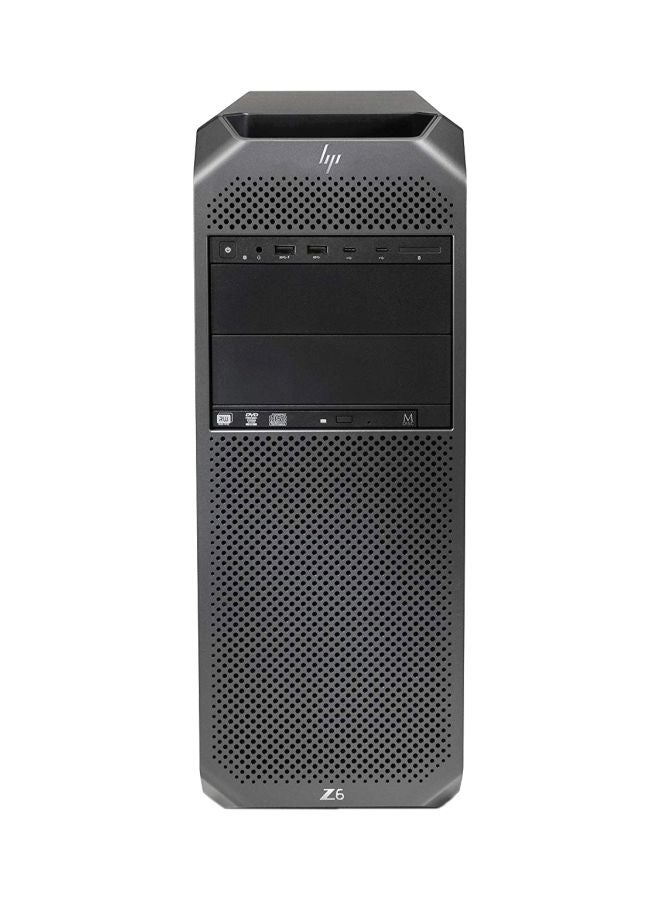 HP حاسوب شخصي Z6 G4 ووركستيشن بتصميم عمودي، معالج زيون سيلفر/ ذاكرة RAM بسعة 32 جيجابايت/ قرص صلب بسعة 1 تيرابايت/ بطاقة رسومات مدمجة أسود - Image 1