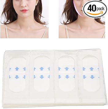 Betued 40PcsSet Face Lifting Patch Invisible Face Thin Sticker Makeup Face Chin Lift Pads Artifact Sticker Tightens Skin and Eliminates Wrinkles Face Lift Tools - Image 1
