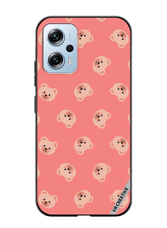 VR CREATIVE Protective Case Cover For Xiaomi Poco X4 GT Cute Flat Bears Design Multicolour - Image 1