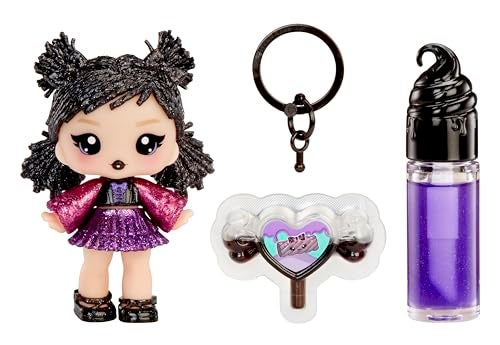 Yummiland Lip Gloss Doll Sour Sweeties Blake Licorice Includes DIY Lip Gloss Removable Keychain Cosmetic Play Collectible Ages 4 - Image 1
