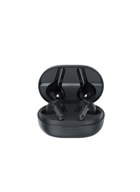 S50 Wireless Earbuds with Active Voice Assistant - 6 Hours Playtime - HiFi Stereo Sound - Bluetooth Earphones with Ultra-Low Latency - IPX5 Sweat & Splash Proof - For Exercise, Gym - Compatible with iPhone & Android (Black)