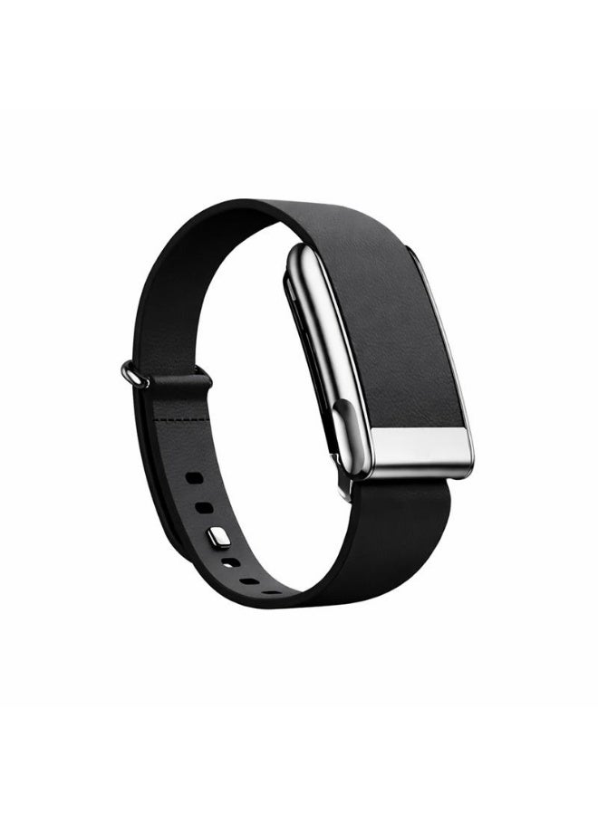 O Ozone Luxe Tapered Leather Band For WHOOP 5.0, MG, Life| Breathable Sports Waterproof Replacement Wristbands for Women Men (NOT for Gen 4) - Black - Image 1