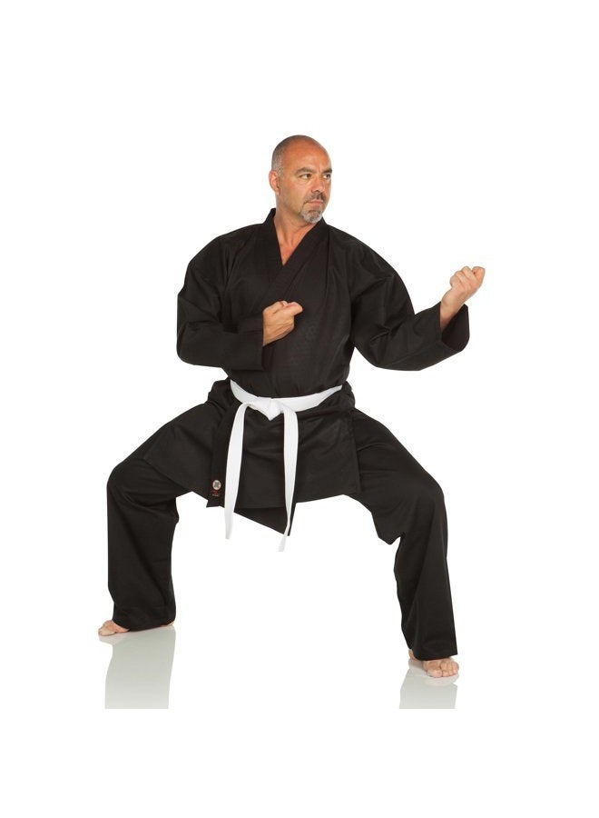 Ronin Brand Karate GI – Karate Uniform Middleweight, Medium Weight Martial Arts Karate Uniform - 9.5 oz - White Belt Included - Perfect for Intermediate Levels 6 Black - Image 5