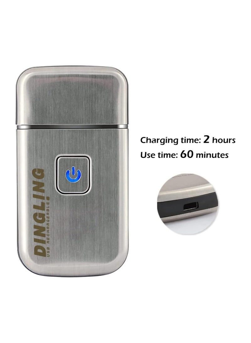 عام الرجال الترا رقيقة ماكينة حلاقة كهربائية ، واحدة قابلة للشحن ماكينة حلاقة ، ضرار ميني ماكينة حلاقة كهربائية ، قابل للغسل ، لاسلكي USB السفر ماكينة حلاقة - Image 4