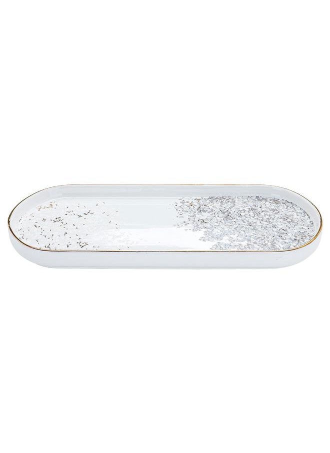 Alsaif Porcelain Serving Plate 26X11X2 Cm White  - Image 1