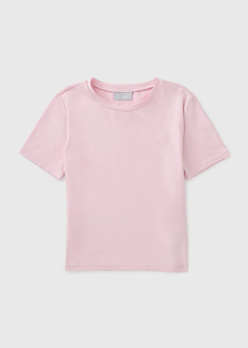 ماتلان Girls Pink Soft Touch Sculpt T-Shirt