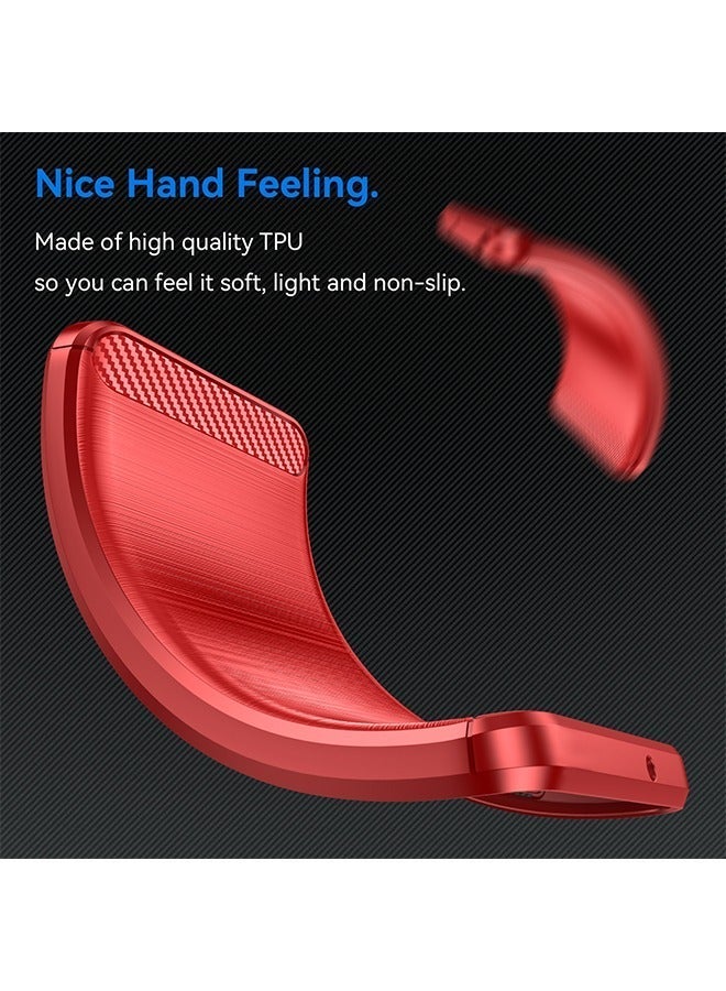 X-level HONOR X8b 4G Case Cover with Carbon Fiber Shockproof Rugged Shell Anti-Scratch Easy Install Anti-Scratch Soft TPU Comfortable Touch Back Cover Protective Accessory for HONOR X8b - Image 5