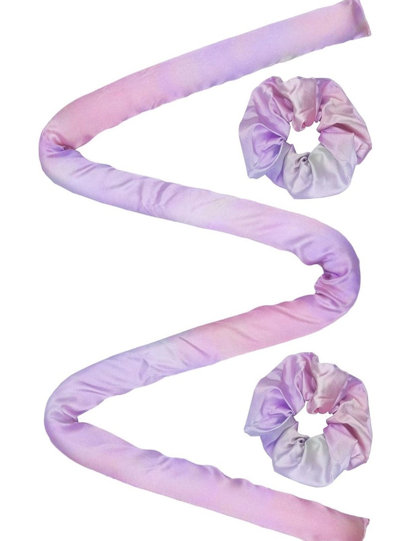 Stain Heatless Curling Set,  Hair Rollers for Heatless Curls,  Heatless Hair Curlers & Hot Rollers, Heatless Curling Rod Headband, Heatless Curler, Purple - Image 3