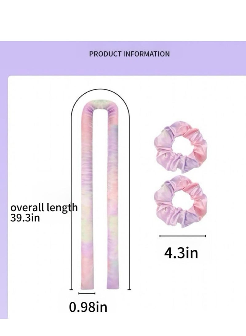 Stain Heatless Curling Set,  Hair Rollers for Heatless Curls,  Heatless Hair Curlers & Hot Rollers, Heatless Curling Rod Headband, Heatless Curler, Purple - Image 4