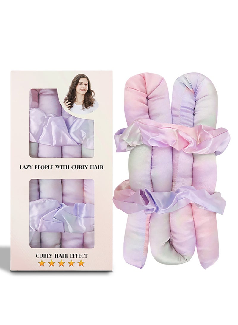 Stain Heatless Curling Set,  Hair Rollers for Heatless Curls,  Heatless Hair Curlers & Hot Rollers, Heatless Curling Rod Headband, Heatless Curler, Purple - Image 1