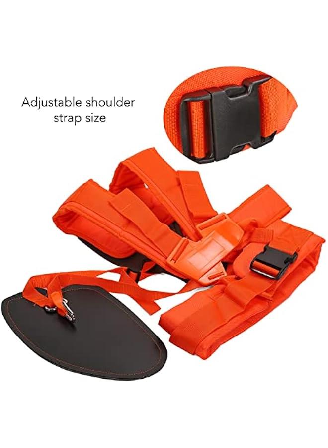 Generic Trimmer Shoulder Strap, Adjustable Lawn Mower Strap, Weed Trimmer Harness with Comfort Padded Belt, Double Shoulder Strap for Trimmers, Garden Brushcutters, Strimmer Harness  - Image 4