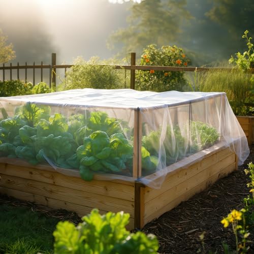 UB-STORE White DIY Mosquito Net Fabric | 10x30 FT Netting | Insect Cover for Garden, Patio, Outdoor & Windows | Multiple Sizes in Black, White & Green | Raised Bed Screen Mesh Barrier - Image 4