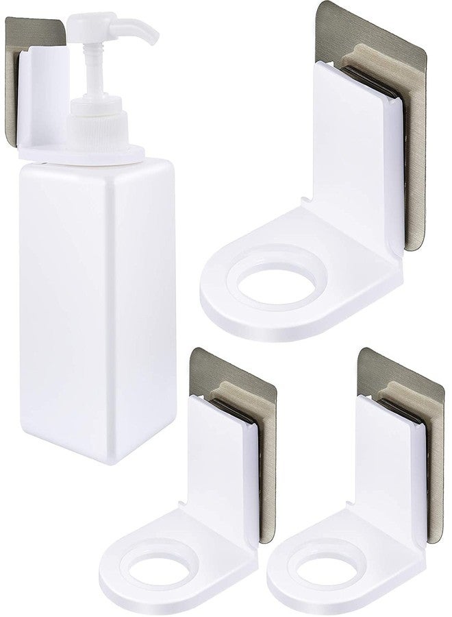 Vroxy Self-Adhesive Wall Mounted Plastic Bathroom Shower Shampoo, Hand wash Dispenser Holder 2 Hook Stand (1Set of 2Pcs) - Image 2