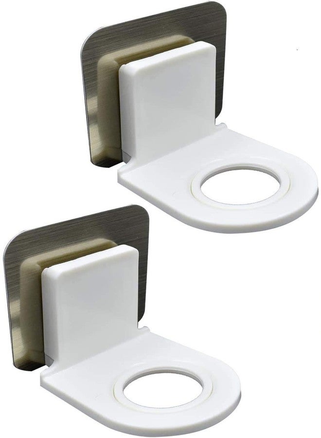 Vroxy Self-Adhesive Wall Mounted Plastic Bathroom Shower Shampoo, Hand wash Dispenser Holder 2 Hook Stand (1Set of 2Pcs) - Image 3