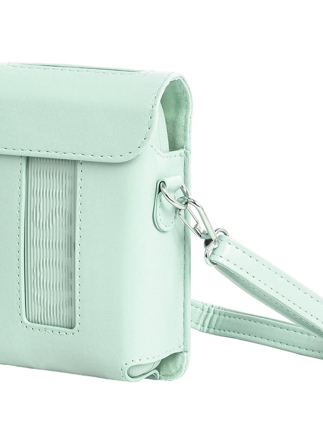 O Ozone Protective Case for Fujifilm Instax Mini Link 3 Printer, PU Leather Mini Link 3 Smartphone Printer Carrying Case with Adjustable Shoulder Strap- Green  - Image 1