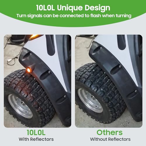 10L0L Golf Cart Fender Flares - Front and Rear Fenders for Yamaha G29 Drive - Enhance Style and Protection. Only Fits Original Cart, NOT for Modified Cart - Image 4