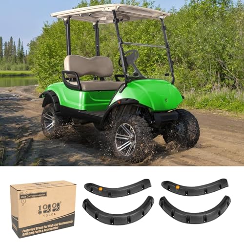 10L0L Golf Cart Fender Flares - Front and Rear Fenders for Yamaha G29 Drive - Enhance Style and Protection. Only Fits Original Cart, NOT for Modified Cart - Image 1