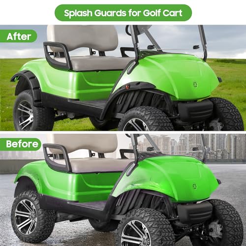 10L0L Golf Cart Fender Flares - Front and Rear Fenders for Yamaha G29 Drive - Enhance Style and Protection. Only Fits Original Cart, NOT for Modified Cart - Image 5