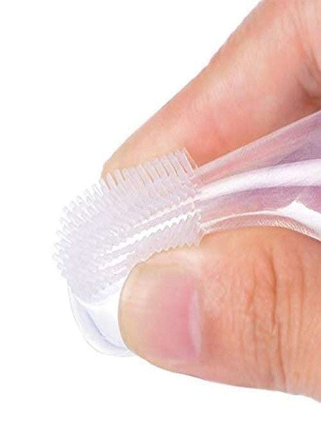 ATIPRIYA Finger Brush with Cover for Kids - Infant Silicone Finger Toothbrush with Case Tongue Brush Oral Cavity Cleaning Tool, Finger Toothbrush,Baby Finger Toothbrush - Image 3