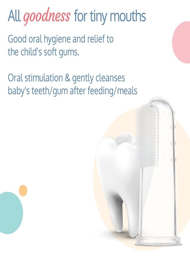 ATIPRIYA Finger Brush with Cover for Kids - Infant Silicone Finger Toothbrush with Case Tongue Brush Oral Cavity Cleaning Tool, Finger Toothbrush,Baby Finger Toothbrush - Image 5
