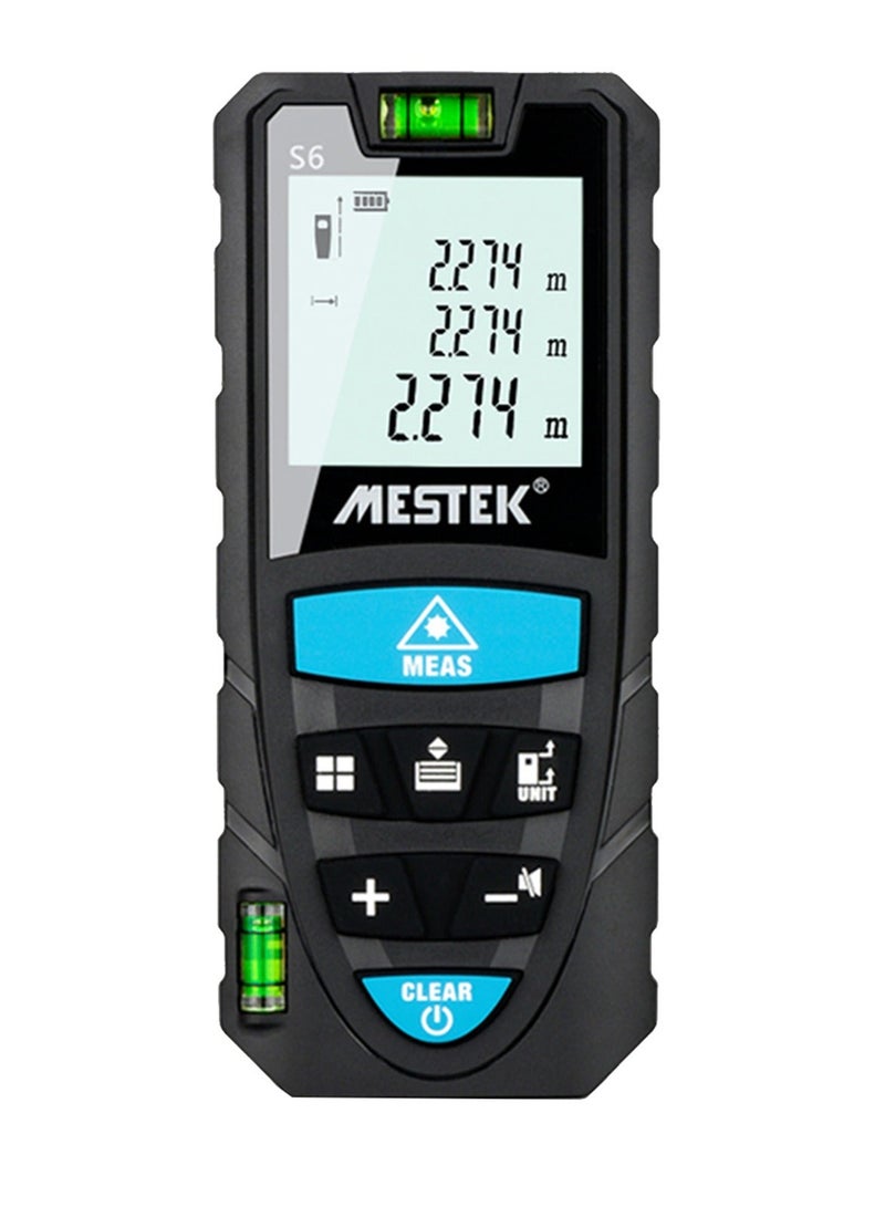 MESTEK Portable Handheld Digital Laser Rangefinder 50m Intelligent High Precision Infrared Electronic Ruler Double Physical Level Bubbles Laser Ruler - Image 1