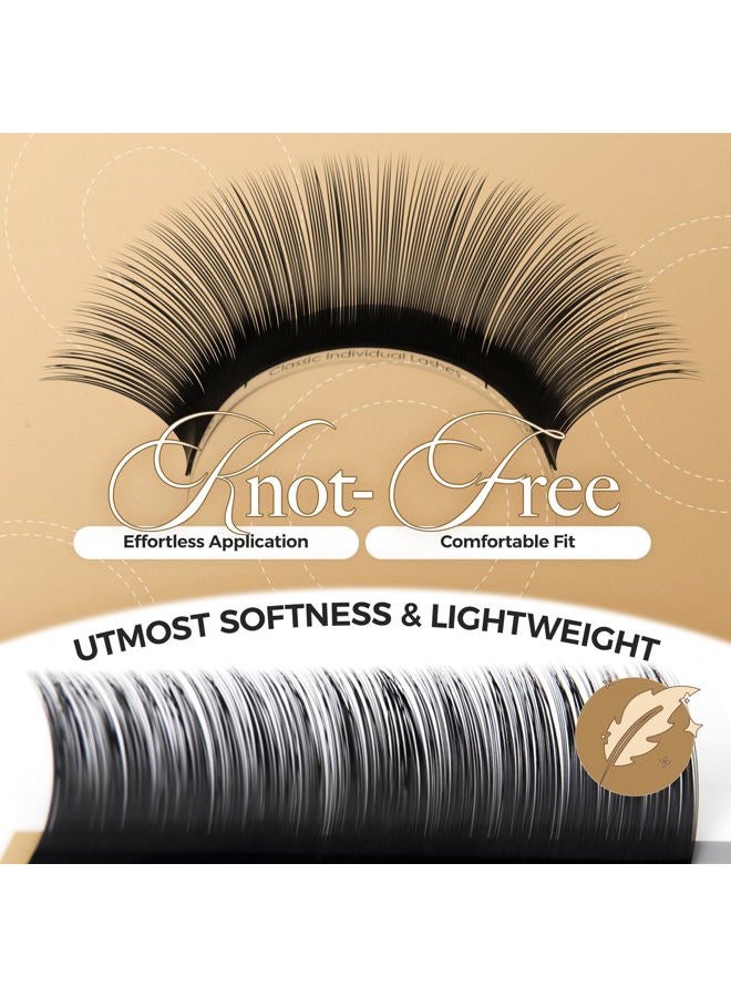 LASHVIEW رموش روسية بحجم 0.03 مم سمك C Curl 8-15 مم مجموعة مختلطة رموش فردية صناعية ناعمة شبه دائمة من كوريا (للاستخدام في صالونات المحترفين) - Image 2