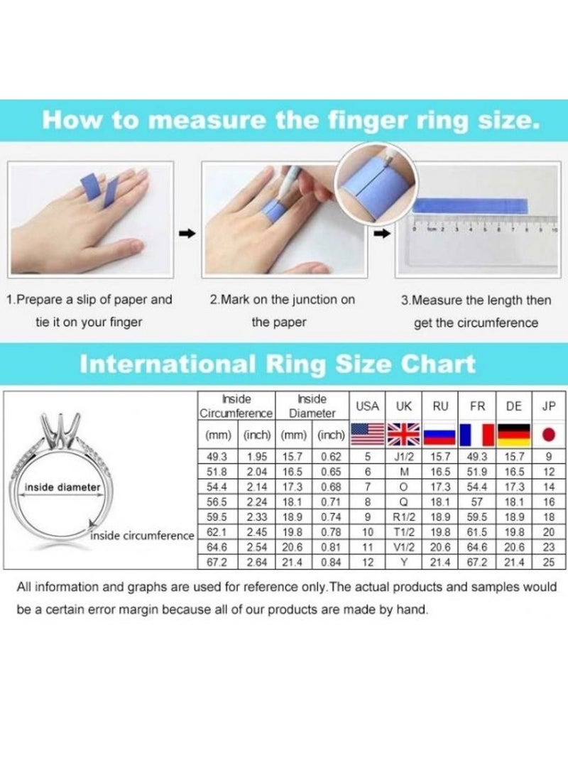 STRATEG 925 Sterling Silver Cubic Zirconia Studded Ring - Image 4