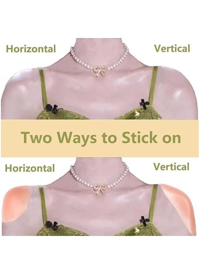 MIRFA Silicone Anti-Slip Transparent Reusable Shoulder Push Up Pads  - Image 3
