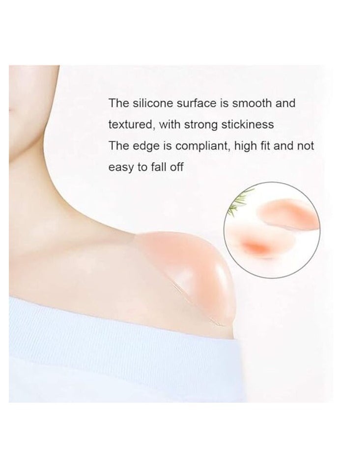 MIRFA Silicone Anti-Slip Transparent Reusable Shoulder Push Up Pads  - Image 2