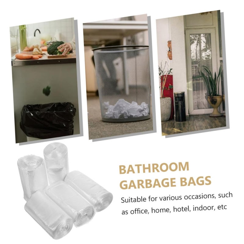 Thickened White Garbage Bags 300pcs 45x50cm For Kitchen Bathroom And Office - Image 4