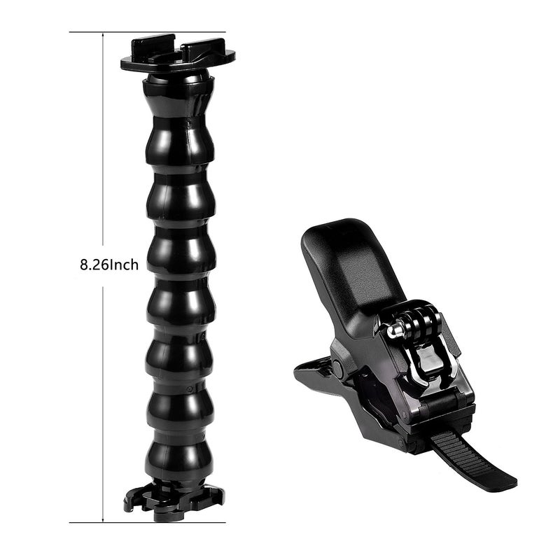 Suptig Jaws Flex Clamp Mount Gooseneck Mount for GoPro Hero 13 Hero 12 Hero 11 Hero 10 Hero 9 Hero 8 Hero 7 Hero 6 Hero 5 Hero 4 Session Hero 3+ Hero 3 Akaso EK7000 DJI osmo Arlo Action Camera. - Image 2