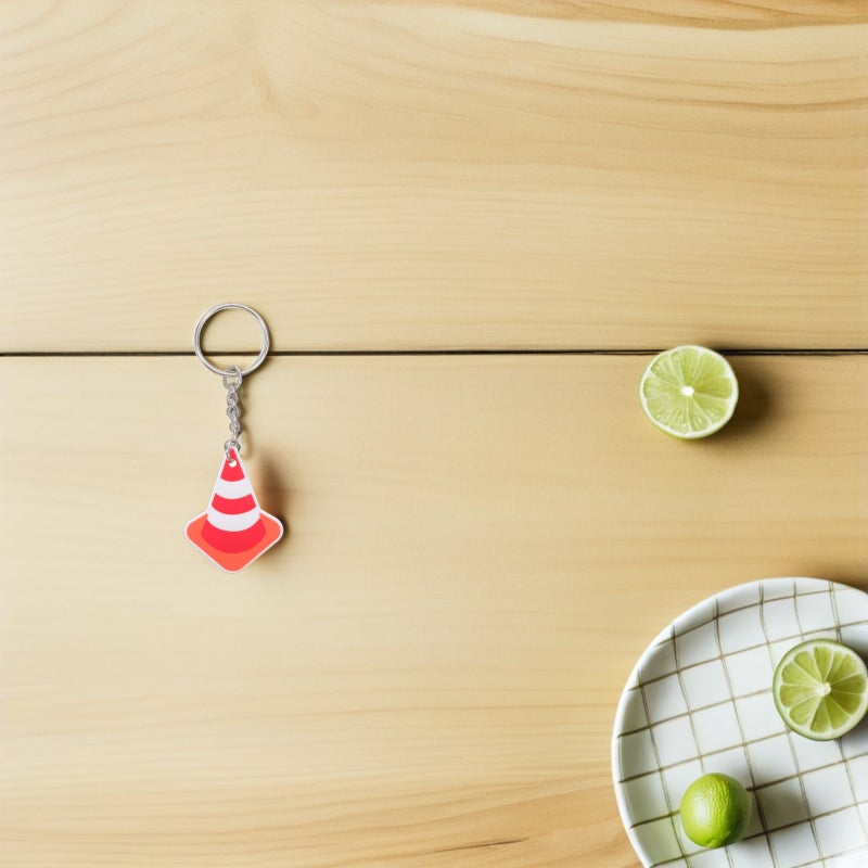 10pcs Traffic Cone Keychains: Mini Traffic Cones Key Cute Keyrings For Birthday Construction Theme Party Favors Backpack Car Present - Image 3