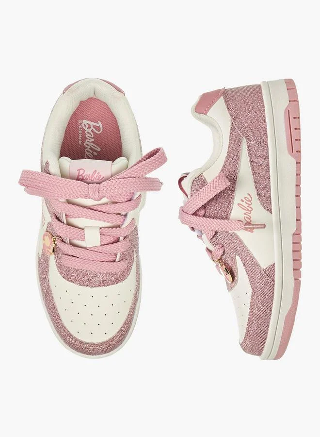 باربي Girls Lace-Up Sneakers