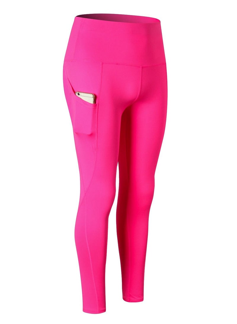 Loquat Women Quick Dry Breathable Elastic Trousers Pink - Image 1