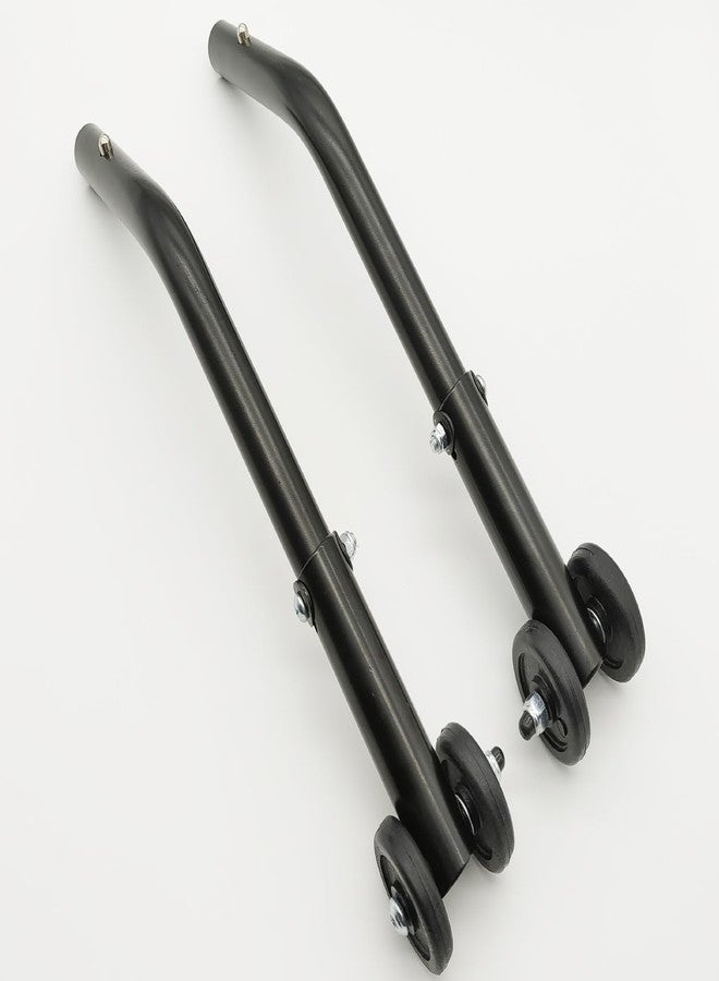 ForconMed Anti-Tippers, Cruiser III Universal Anti-Tippers with Wheels, Suitable for K3, K4 Wheelchairs, STDS819 (1 Pair, Black) - Image 1