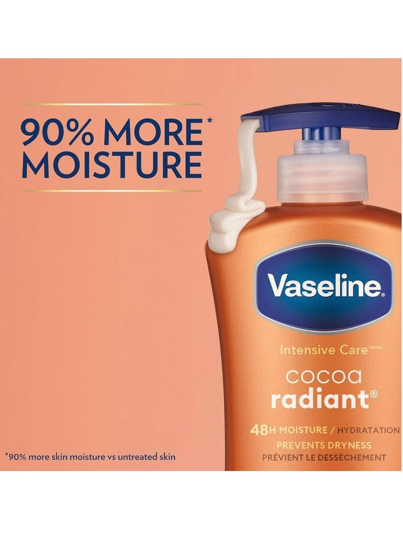 فازلين لوشن العناية المركزة للجسم بالكاكاو المشع 600 مل - Image 5