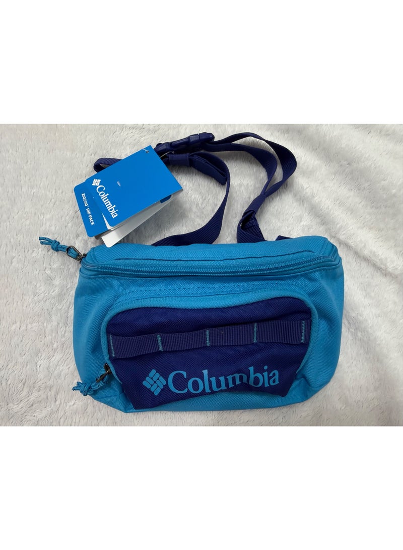 Columbia Outdoor Waist Bag – Blue | Multi-Pocket Travel & Sports Pouch - Image 1
